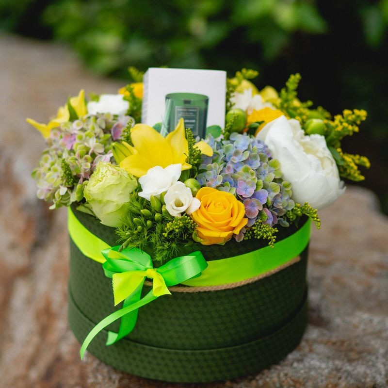 Green flower box