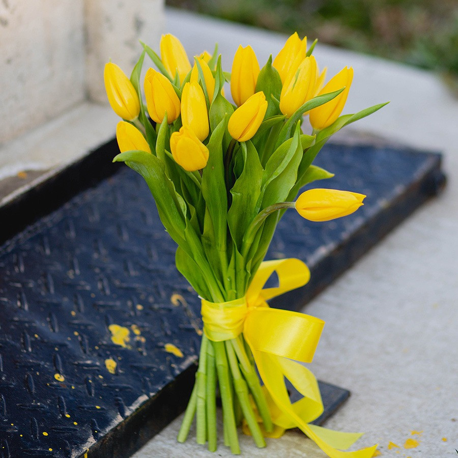Kytica Žlté tulipány
